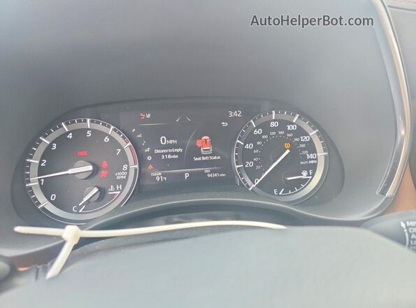 5TDFZRBH6LS048868 2020 TOYOTA HIGHLANDER Синий Вид щитка приборов