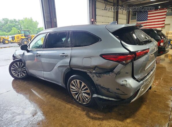 5TDFZRBH6MS086568 2021 TOYOTA HIGHLANDER Blue Հետևի ձախ