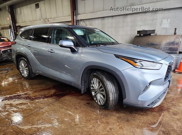 5TDFZRBH6MS086568 2021 TOYOTA HIGHLANDER Blue Առջևի աջ