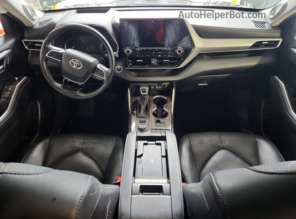 5TDFZRBH6MS086568 2021 TOYOTA HIGHLANDER Blue Առջևի վահանակի տեսք