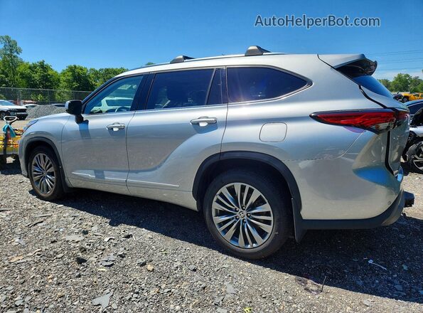 5TDFZRBH8MS093912 2021 TOYOTA HIGHLANDER Silver უკანა მარცხენა