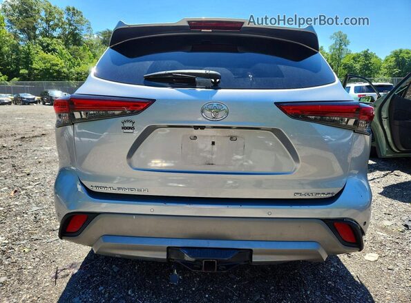 5TDFZRBH8MS093912 2021 TOYOTA HIGHLANDER Silver უკანა ხედი