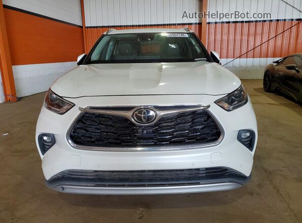 5TDFZRBH9LS050128 2020 TOYOTA HIGHLANDER White Դիմացի տեսք