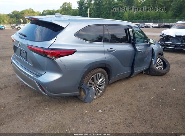 5TDFZRBH9NS193390 2022 TOYOTA HIGHLANDER Серый Задняя правая четверть