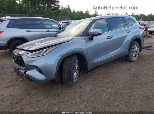 5TDFZRBH9NS193390 2022 TOYOTA HIGHLANDER Серый Передняя левая четверть