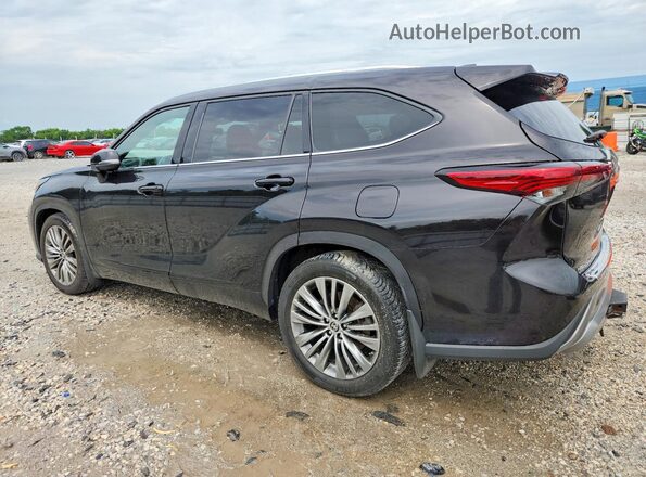 5TDFZRBHXLS037551 2020 TOYOTA HIGHLANDER Black Rear left