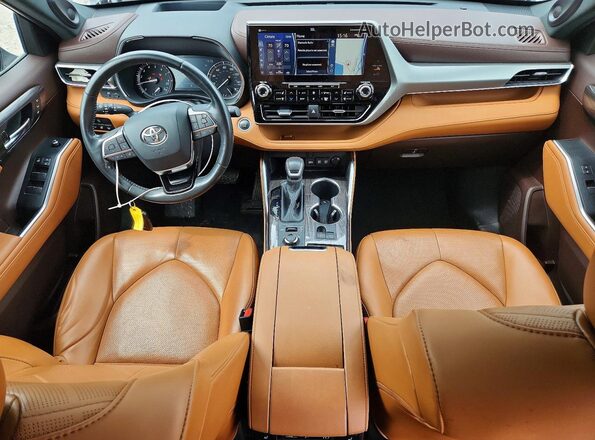 5TDFZRBHXLS037551 2020 TOYOTA HIGHLANDER Black Dashboard view