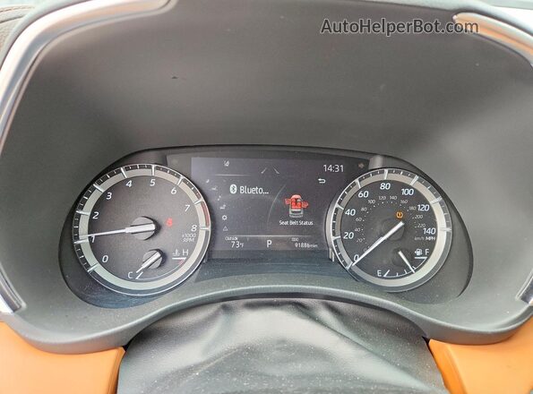 5TDFZRBHXLS037551 2020 TOYOTA HIGHLANDER Black Instrument cluster view