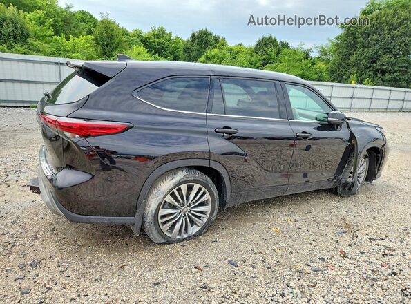 5TDFZRBHXLS037551 2020 TOYOTA HIGHLANDER Black Rear right