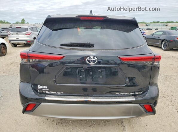 5TDFZRBHXMS122665 2021 TOYOTA HIGHLANDER Black Հետևի տեսք