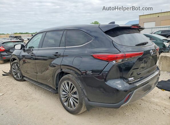 5TDFZRBHXMS122665 2021 TOYOTA HIGHLANDER Black Հետևի ձախ
