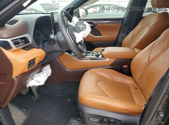 5TDFZRBHXMS122665 2021 TOYOTA HIGHLANDER Black Սալոնի դիմացի տեսք
