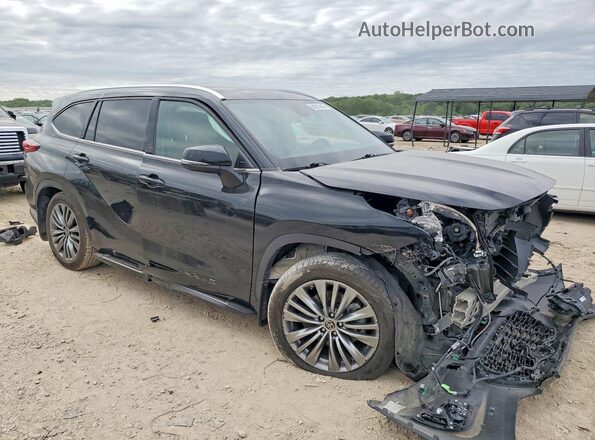 5TDFZRBHXMS122665 2021 TOYOTA HIGHLANDER Black Առջևի աջ