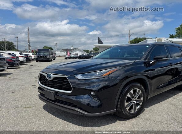 5TDGARAH0MS012401 2021 TOYOTA HIGHLANDER Черный Передняя левая четверть