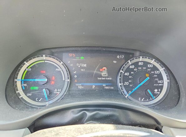 5TDGARAH2LS500215 2020 TOYOTA HIGHLANDER Silver ხელსაწყოთა პანელის ხედი
