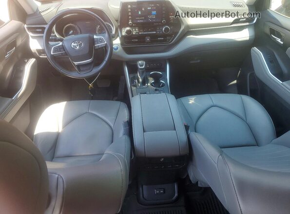 5TDGARAH2NS513405 2022 TOYOTA HIGHLANDER Burgundy Vista del salpicadero