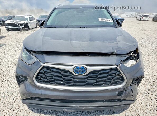 5TDGARAH3NS512084 2022 TOYOTA HIGHLANDER Gray Вид спереду