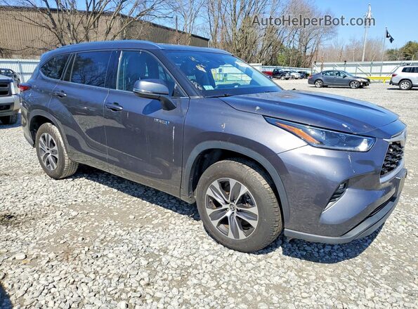 5TDGARAH4MS506356 2021 TOYOTA HIGHLANDER Gray Առջևի աջ