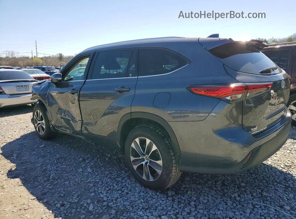 5TDGARAH4MS506356 2021 TOYOTA HIGHLANDER Gray Հետևի ձախ