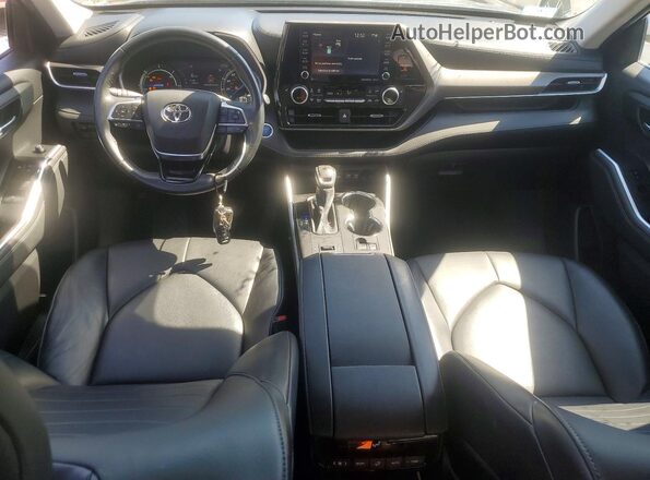 5TDGARAH4MS506356 2021 TOYOTA HIGHLANDER Gray Առջևի վահանակի տեսք