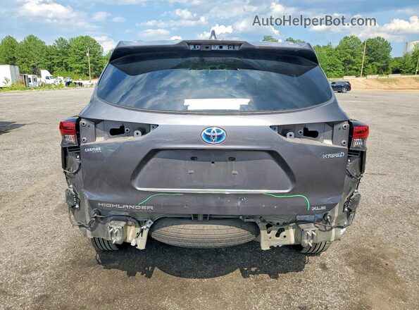 5TDGARAH4MS509421 2021 TOYOTA HIGHLANDER Charcoal Հետևի տեսք