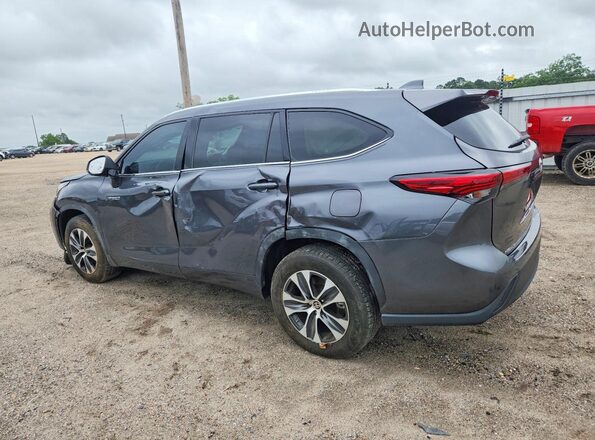 5TDGARAH6LS502842 2020 TOYOTA HIGHLANDER Gray Trasero izquierdo