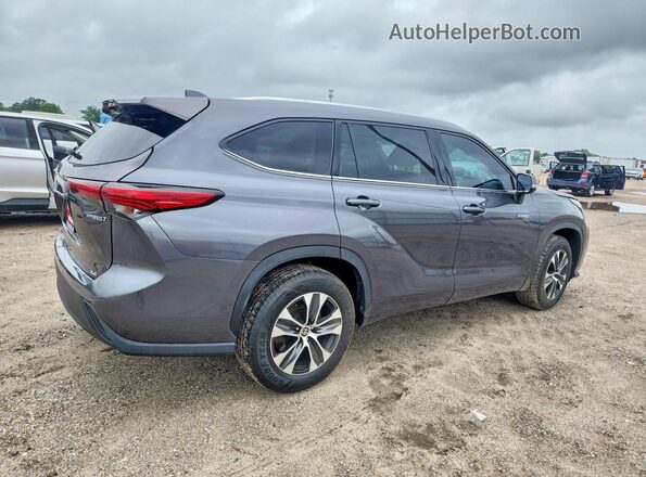 5TDGARAH6LS502842 2020 TOYOTA HIGHLANDER Gray Trasero derecho