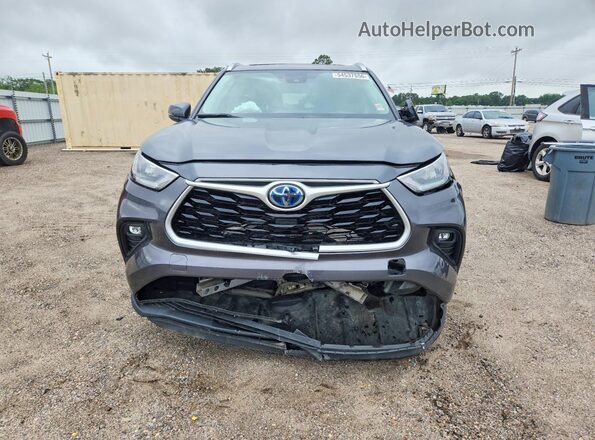 5TDGARAH6LS502842 2020 TOYOTA HIGHLANDER Gray Vista frontal