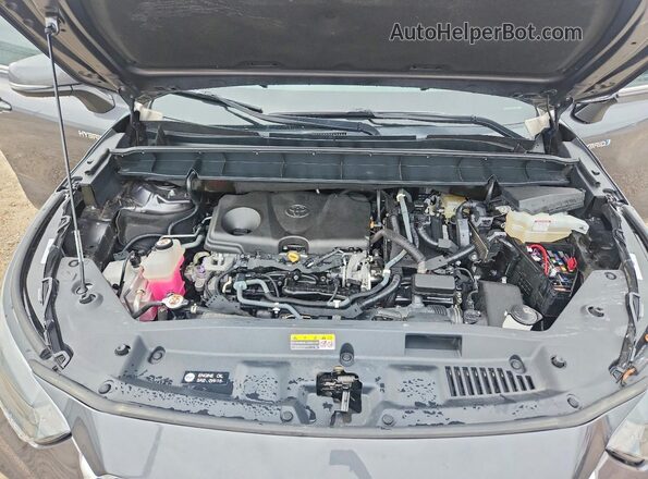 5TDGARAH6LS502842 2020 TOYOTA HIGHLANDER Gray Vista del compartimento del motor