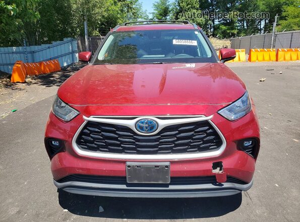 5TDGBRCH3LS512271 2020 TOYOTA HIGHLANDER Red Вид спереду