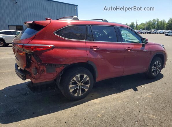 5TDGBRCH3LS512271 2020 TOYOTA HIGHLANDER Red Задня права чверть