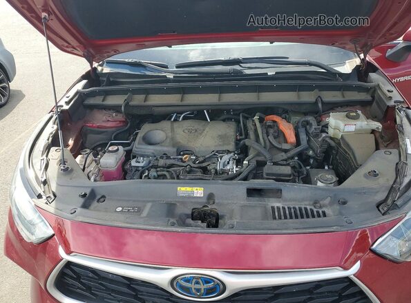 5TDGBRCH3LS512271 2020 TOYOTA HIGHLANDER Red Вид задньої частини салону