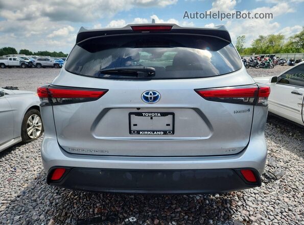5TDGBRCHXMS531174 2021 TOYOTA HIGHLANDER Silver Հետևի տեսք