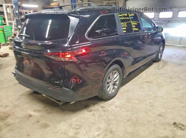 5TDGSKFC4SS206704 2025 TOYOTA SIENNA Black Հետևի աջ