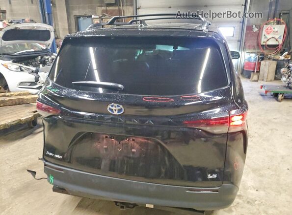 5TDGSKFC4SS206704 2025 TOYOTA SIENNA Black Հետևի տեսք