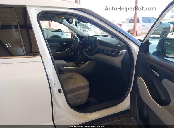 5TDGZRAH0MS533269 2021 TOYOTA HIGHLANDER Белый Вид салона спереди