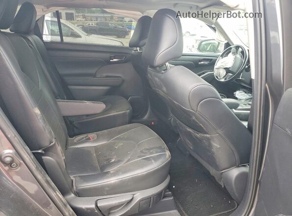 5TDGZRAH1MS037073 2021 TOYOTA HIGHLANDER Серый Вид задней части салона