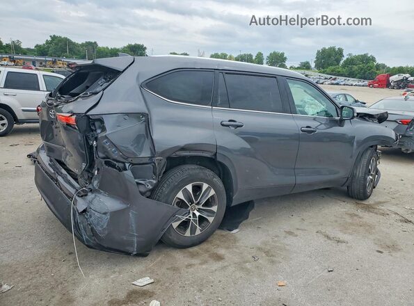 5TDGZRAH1MS037073 2021 TOYOTA HIGHLANDER Серый Задняя правая четверть