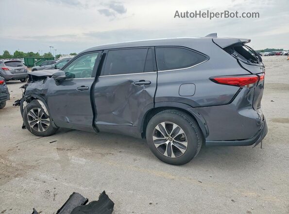 5TDGZRAH1MS037073 2021 TOYOTA HIGHLANDER Серый Задняя левая четверть