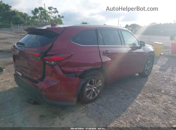 5TDGZRAH2LS505178 2020 TOYOTA HIGHLANDER Red Tył prawy