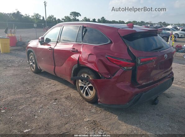 5TDGZRAH2LS505178 2020 TOYOTA HIGHLANDER Red Tył lewy