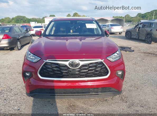 5TDGZRAH2LS505178 2020 TOYOTA HIGHLANDER Red Widok deski rozdzielczej