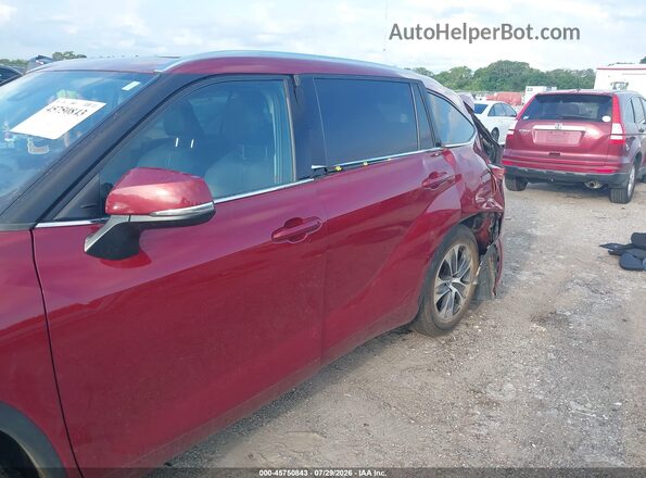 5TDGZRAH2LS505178 2020 TOYOTA HIGHLANDER Red Widok z przodu