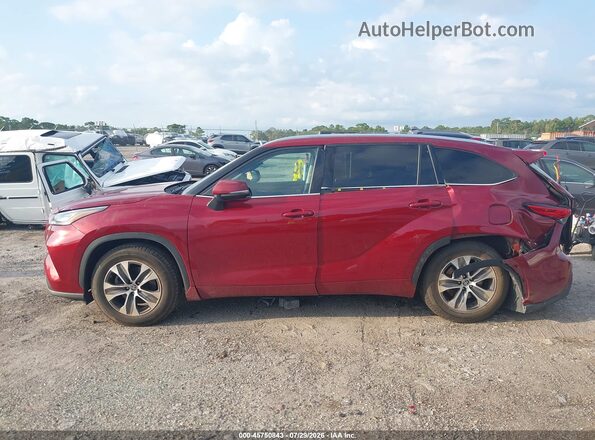 5TDGZRAH2LS505178 2020 TOYOTA HIGHLANDER Red Widok wnętrza z tyłu
