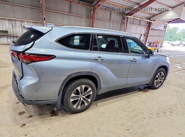 5TDGZRAH2MS074665 2021 TOYOTA HIGHLANDER Blue Rear right