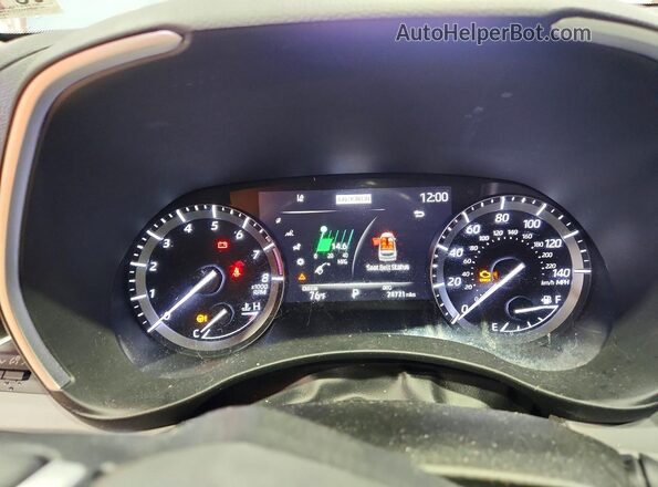 5TDGZRAH2MS074665 2021 TOYOTA HIGHLANDER Blue Instrument cluster view