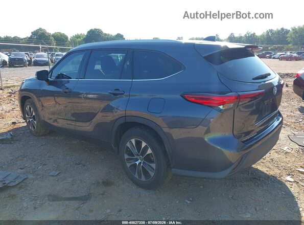5TDGZRAH2MS527439 2021 TOYOTA HIGHLANDER Gray Trasero izquierdo