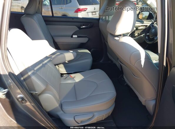5TDGZRAH2MS527439 2021 TOYOTA HIGHLANDER Gray Vista de la etiqueta del VIN