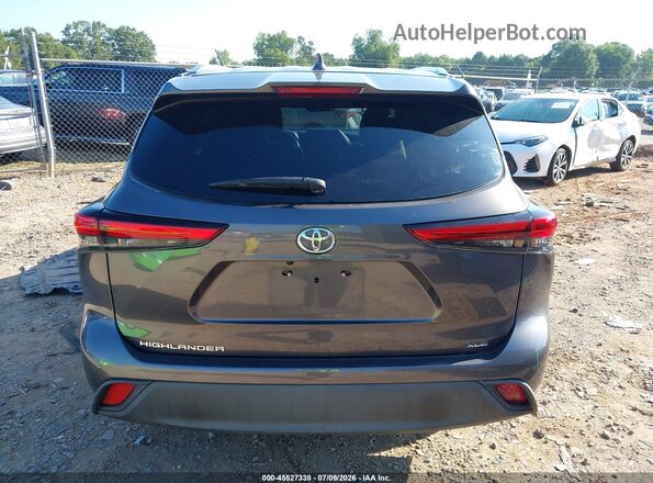 5TDGZRAH2MS527439 2021 TOYOTA HIGHLANDER Gray 