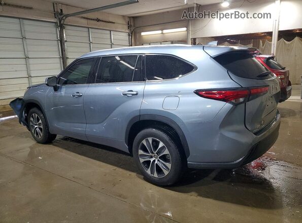 5TDGZRAH3MS081589 2021 TOYOTA HIGHLANDER Синий Задняя левая четверть